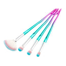 4pcs Fashion Professional Eyes Makeup Brushes Set Eyeshadow Powder Blush Contour Lip Cosmetic Kits
