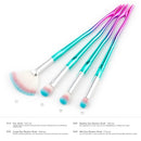 4pcs Fashion Professional Eyes Makeup Brushes Set Eyeshadow Powder Blush Contour Lip Cosmetic Kits