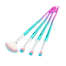 4pcs Fashion Professional Eyes Makeup Brushes Set Eyeshadow Powder Blush Contour Lip Cosmetic Kits