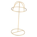 Stable Metal Hat Rack Sports Baseball Cap Display Holder Wig Storage Stand for Salon Home Gold