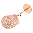 Rose Gold Iron Mannequin Head Hat Cap Helmet Toupee Rack Stand Wig Storage Holder Display