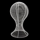 Stable Metal Hat Cap Helmet Rack Hair Wig Holder Storage Display Stand for Home Shop Decor White