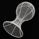 Stable Metal Hat Cap Helmet Rack Hair Wig Holder Storage Display Stand for Home Shop Decor White