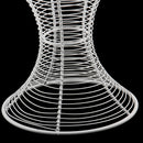 Stable Metal Hat Cap Helmet Rack Hair Wig Holder Storage Display Stand for Home Shop Decor White