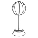 Freestanding Metal Wire Ball Hat Stand Rack Wig Holder Storage Display Shelf Black
