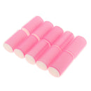 10pcs Hair Roller Curlers Grip Cling Styling Curling Tool Set Salon DIY Accessory Pink
