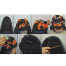 Lot of 30pcs Plastic Salon Hairdressing Hair Pin Curly Hair Clips Sectioning Pinning Curling Grips Hairpins Set Kit Orange