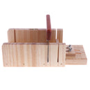 Silicone Soap Loaf Mold DIY Wooden Lid Box Pine Soap Cutter Slicer Tools Kit