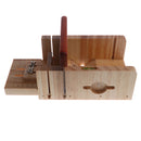 Silicone Soap Loaf Mold DIY Wooden Lid Box Pine Soap Cutter Slicer Tools Kit