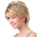 Women Charming Blond Real Human Hair Bob Wig Short Full Wigs Daily Wear