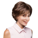 10" Fashion Women Synthetic Natural Side Bangs Straight Short Curly Hair Wigs for Cosplay Party