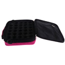 30 Bottles Essential Oil Carrying Case Storage Portable Travel Aromatherapy Protecting Bag for 5ml/10ml/15ml Rose Red