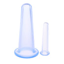 4pcs Silicone Vacuum Suction Cupping Cup Anti Cellulite Body Face Eyes Massage with Manual Massager Blue