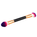 Professional Sofe Dual Sided Facial Makeup Brush Loose Powder Foundation Cream Blusher Contour Comestics Tool