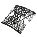 Beauty Black Bow Double Hair Combs Clips Hairstyling Design Tool for Women Girls Party Hair Decorations