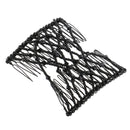 Beauty Black Bow Double Hair Combs Clips Hairstyling Design Tool for Women Girls Party Hair Decorations