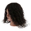Professional Cosmetology Silicone Practice Training Mannequin Head With Human Hair Mount Hole