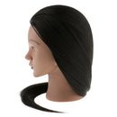 Silicone Cosmetology Hairdressing Practice Training Mannequin Head Straight Long Hair