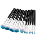 10x Make Up Brushes Set, Powder Foundation Blush Blending Tool, Eyeshdow eyeliner Lip Contour Comestic Kit