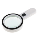 Handheld 12 LED Light 10x Handheld Magnifier Reading Magnifying Glass Lens Jewelry Antique Loupe for Reading Map Crafts Hobby