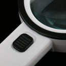 Handheld 12 LED Light 10x Handheld Magnifier Reading Magnifying Glass Lens Jewelry Antique Loupe for Reading Map Crafts Hobby