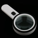 Handheld 12 LED Light 10x Handheld Magnifier Reading Magnifying Glass Lens Jewelry Antique Loupe for Reading Map Crafts Hobby