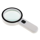 Handheld 12 LED Light 10x Handheld Magnifier Reading Magnifying Glass Lens Jewelry Antique Loupe for Reading Map Crafts Hobby