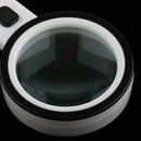 Handheld 12 LED Light 10x Handheld Magnifier Reading Magnifying Glass Lens Jewelry Antique Loupe for Reading Map Crafts Hobby
