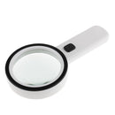12 LED Light with UV Cheaking Lamp 10x Handheld Magnifier Reading Magnifying Glass Lens Jewelry Antique Loupe for Reading Crafts Hobby