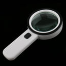 12 LED Light with UV Cheaking Lamp 10x Handheld Magnifier Reading Magnifying Glass Lens Jewelry Antique Loupe for Reading Crafts Hobby