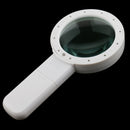 12 LED Light with UV Cheaking Lamp 10x Handheld Magnifier Reading Magnifying Glass Lens Jewelry Antique Loupe for Reading Crafts Hobby