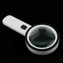 12 LED Light with UV Cheaking Lamp 10x Handheld Magnifier Reading Magnifying Glass Lens Jewelry Antique Loupe for Reading Crafts Hobby