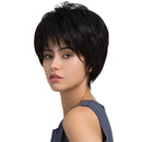 Black Fashion Women Natural Short Straight Synthetic Full Hair Wig for Cosplay Party