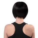 13'' Natural Real Human Hair Soft Silky Fashion Women's Full Bangs Wig Short Wigs Straight Bob Hair Cosplay Party