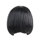 12'' Natural Synthetic Hair Soft Silky Fashion Women's Full Bangs Wig Short Wigs Straight Bob Hair Cosplay Party