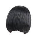 12'' Natural Synthetic Hair Soft Silky Fashion Women's Full Bangs Wig Short Wigs Straight Bob Hair Cosplay Party