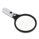 4 LED Lights 2X Handheld Magnifier Reading Map Magnifying Glass Lens Jewelry Loupes