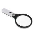 Handheld 4 LED Antique Magnifier Magnifying Glass 4X 30X Jewelry Loupe Lens