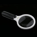 Handheld 4 LED Antique Magnifier Magnifying Glass 4X 30X Jewelry Loupe Lens