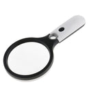 Handheld 4 LED Antique Magnifier Magnifying Glass 4X 30X Jewelry Loupe Lens