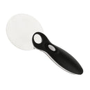 2 in 1 Handheld LED Lighted Acrylic Magnifying Magnifier Lens Glass Art Crafts Low Vision Reading Aid Jewellers Loupe 10X 20X