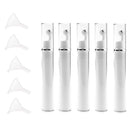 5 Pieces 15ML Protable Steel Roller Eye Cream Liquid Essential Oil Bottles Refillable Vials with 5pcs Funnels Set