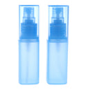10PCS 30ml Portable Refillable Plastic Fine Mist Perfume Empty Spray Bottle Cosmetic Containers Travel +5 Funnels Baby Blue