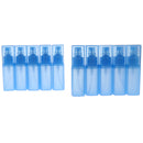 10PCS 30ml Portable Refillable Plastic Fine Mist Perfume Empty Spray Bottle Cosmetic Containers Travel +5 Funnels Baby Blue