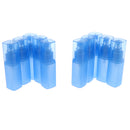 10PCS 30ml Portable Refillable Plastic Fine Mist Perfume Empty Spray Bottle Cosmetic Containers Travel +5 Funnels Baby Blue