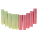 New Lots 10pcs 4g Empty Lip Balm Tubes Containers Lipstick Refillables Bottles Pink + White