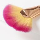 Professional Soft Large Fan Shape Makeup Brush Facial Foundation Loose Powder Concealer Contour Beauty Comestic Tool