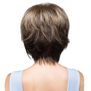 10 Inch Fashion Women Natural Short Layered Straight Synthetic Hair Wig with Bangs For Coaplay Fancy Dress Mix Brown