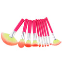 10 Pieces Natural Hair Makeup Brushes Blush Concealer Face Powder Foundation Blending Brush Set