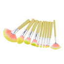 10pcs Professional Makeup Brushes Set Eyebrow Eyeshadow Powder Foundation Blush Contour Concealer Lip Cosmetic